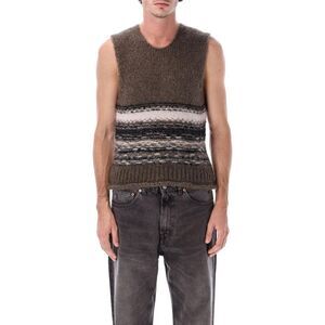OUR LEGACY Men's Striped Knit Vest Men BLUR Sweaters & Cardigans